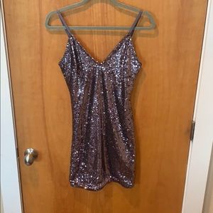 EUC Red Dress Boutique Sequin Mini Dress